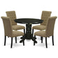 Dining Room Set Black SHBR5-BLK-17 By East West Furniture | Dining Sets | Modishstore - 2