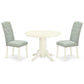 Dining Room Set Linen White SHCE3-WHI-15 By East West Furniture | Dining Sets | Modishstore - 2