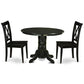 Dining Room Set Black SHCL3-BLK-W By East West Furniture | Dining Sets | Modishstore - 2