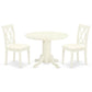 Dining Room Set Linen White SHCL3-WHI-C By East West Furniture | Dining Sets | Modishstore - 2