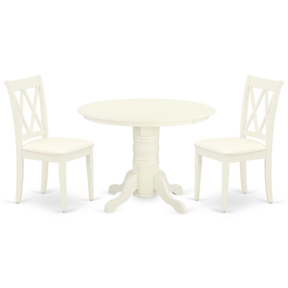 Dining Room Set Linen White SHCL3-WHI-C By East West Furniture | Dining Sets | Modishstore - 2