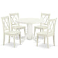 Dining Room Set Linen White SHCL5-LWH-W By East West Furniture | Dining Sets | Modishstore - 2
