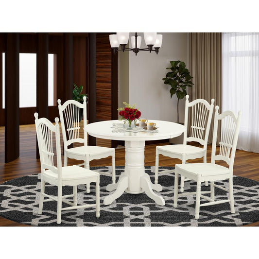 5 Pc Dinette Set For 4-Dining Table And 4 Dining Chairs By East West Furniture | Dining Sets | Modishstore