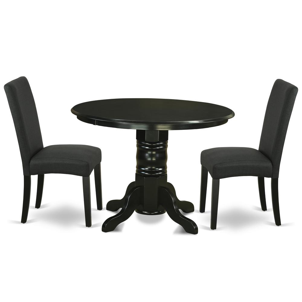 Dining Room Set Black SHDR3-BLK-24 By East West Furniture | Dining Sets | Modishstore - 2