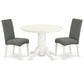 Dining Room Set Linen White SHDR3-LWH-07 By East West Furniture | Dining Sets | Modishstore - 2