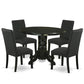 Dining Room Set Black SHDR5-BLK-24 By East West Furniture | Dining Sets | Modishstore - 2