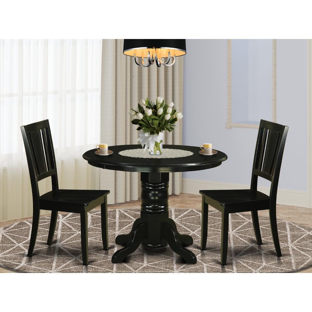 3 Pc Dinette Set For 2-Kitchen Table And 2 Dining Chairs By East West Furniture | Dining Sets | Modishstore