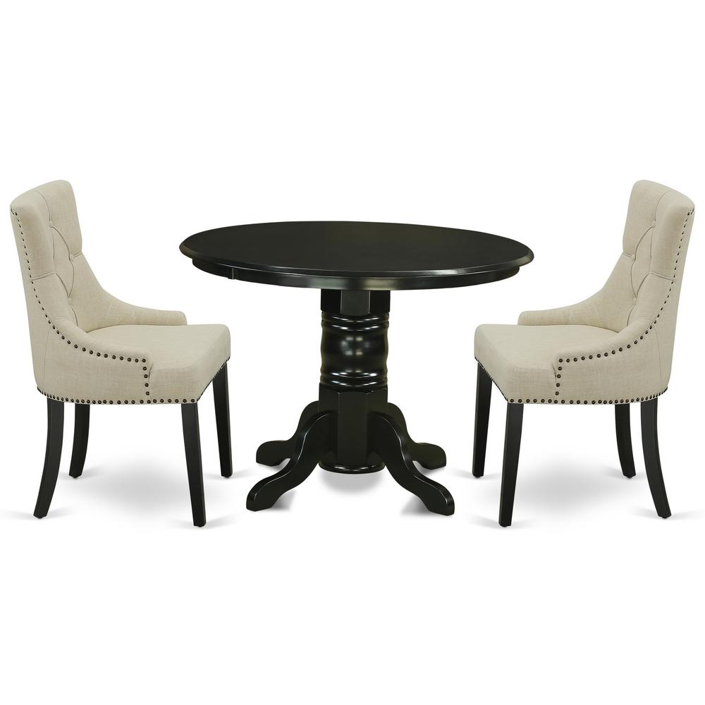Dining Room Set Black SHFR3-BLK-02 By East West Furniture | Dining Sets | Modishstore - 2