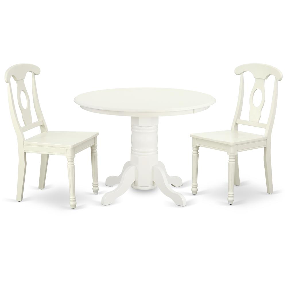 Dining Room Set Linen White SHKE3-LWH-W By East West Furniture | Dining Sets | Modishstore - 2
