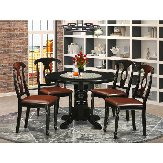 5 Pc Table Set For 4-Dining Table And 4 Dining Chairs By East West Furniture | Dining Sets | Modishstore