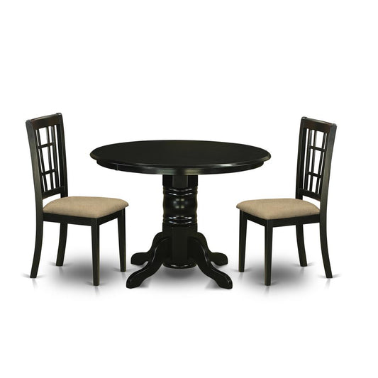 3 Pckitchen Table Set-Kitchen Dinette Table And 2 Kitchen Chairs By East West Furniture | Dining Sets | Modishstore