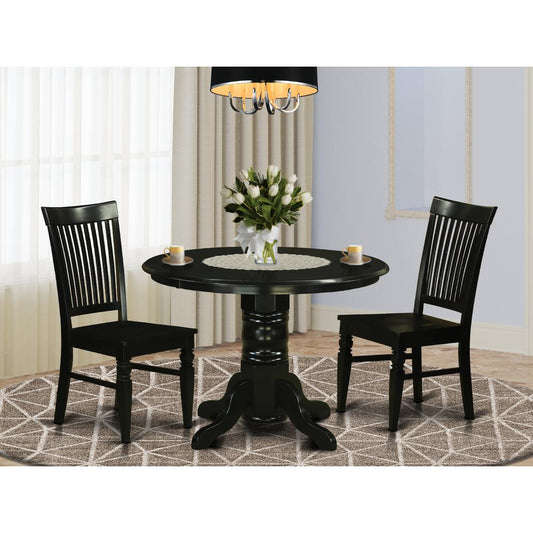 3 Pc Kitchen Nook Dining Set-Kitchen Dinette Table And 2 Dining Chairs By East West Furniture | Dining Sets | Modishstore