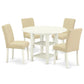 Dining Room Set Linen White SUAB5 - LWH - 02 By East West Furniture | Dining Sets | Modishstore - 2