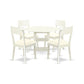 Dining Room Set Linen White SUAD5-LWH-LC By East West Furniture | Dining Sets | Modishstore - 2