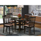 Dining Room Set Cappuccino SUAN5-CAP-LC By East West Furniture