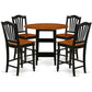 Dining Room Set Black & Cherry SUCH5H-BCH-W By East West Furniture | Dining Sets | Modishstore - 2