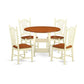 Dining Room Set Buttermilk & Cherry SUDO5-BMK-W By East West Furniture | Dining Sets | Modishstore - 2
