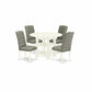Dining Room Set Linen White SUEL5 - LWH - 07 By East West Furniture | Dining Sets | Modishstore - 2