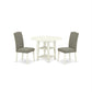 Dining Room Set Linen White SUEN3-LWH-06 By East West Furniture | Dining Sets | Modishstore - 2