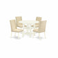 Dining Room Set Linen White SUFL5 - LWH - 01 By East West Furniture | Dining Sets | Modishstore - 2
