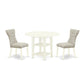 Dining Room Set Linen White SUGA3 - LWH - 35 By East West Furniture | Dining Sets | Modishstore - 2