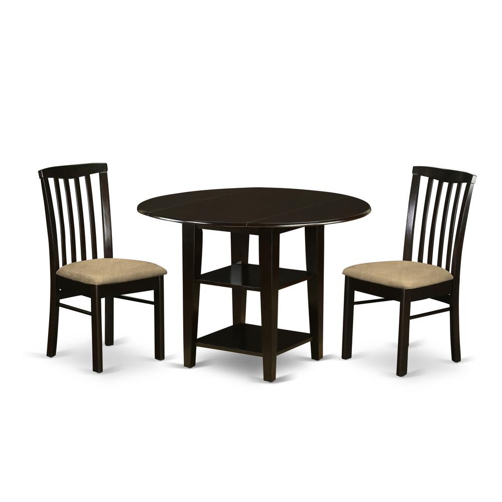 Dining Room Set Cappuccino SUHL3-CAP-C By East West Furniture | Dining Sets | Modishstore - 2