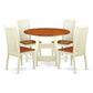 Dining Room Set Buttermilk & Cherry SUIP5-BMK-W By East West Furniture | Dining Sets | Modishstore - 2