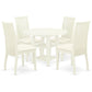 Dining Room Set Linen White SUIP5-LWH-C By East West Furniture | Dining Sets | Modishstore - 2