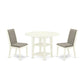 Dining Room Set Linen White SULA3 - LWH - 06 By East West Furniture | Dining Sets | Modishstore - 2
