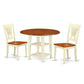 Dining Room Set Buttermilk & Cherry SUPL3-BMK-W By East West Furniture | Dining Sets | Modishstore - 2