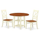 Dining Room Set Buttermilk & Cherry SUQU3-BMK-W By East West Furniture | Dining Sets | Modishstore - 2