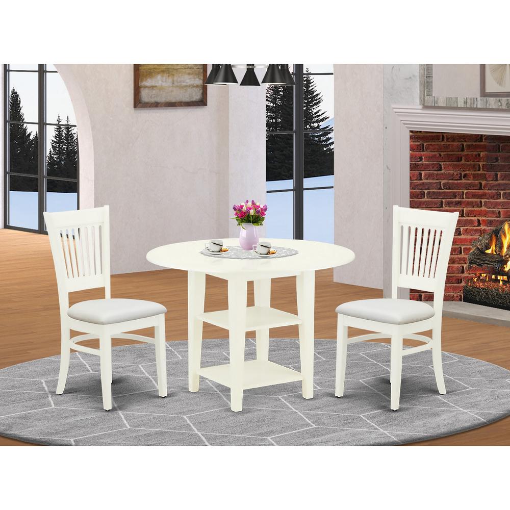 Dining Table - Dining Chairs SUVA3 - LWH - C By East West Furniture | Dining Sets | Modishstore - 2