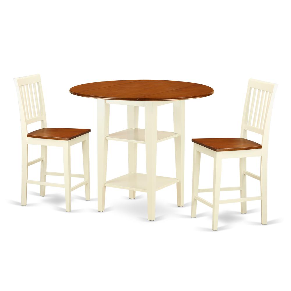 Dining Room Set Buttermilk & Cherry SUVN3H - BMK - W By East West Furniture | Dining Sets | Modishstore - 2