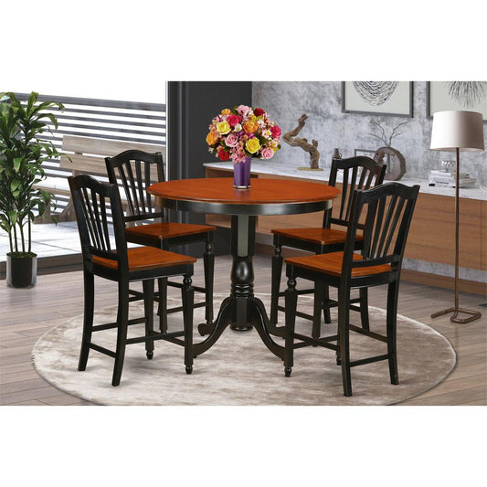 5 Pc Counter Height Dining Room Set - Counter Height Table And 4 Kitchen Chairs. By East West Furniture | Dining Sets | Modishstore