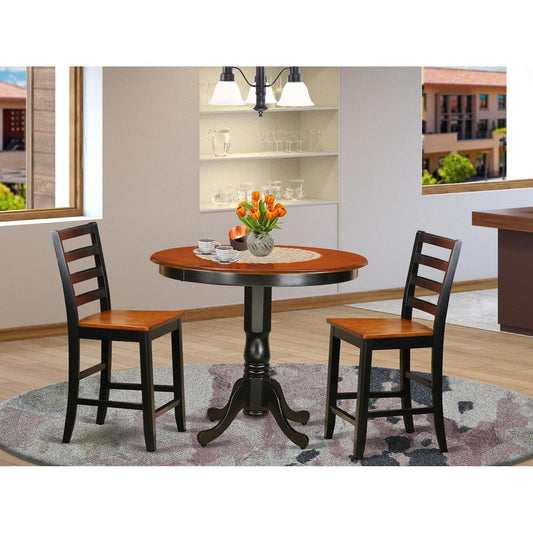 3 Pc Counter Height Dining Set - High Table And 2 Dining Chairs. By East West Furniture | Dining Sets | Modishstore