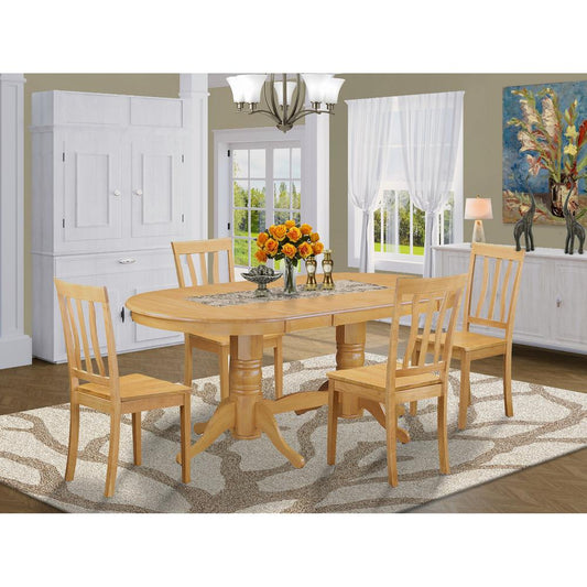 5 Pc Table And Chairs Set - Dining Table And 4 Dining Chairs By East West Furniture | Dining Sets | Modishstore