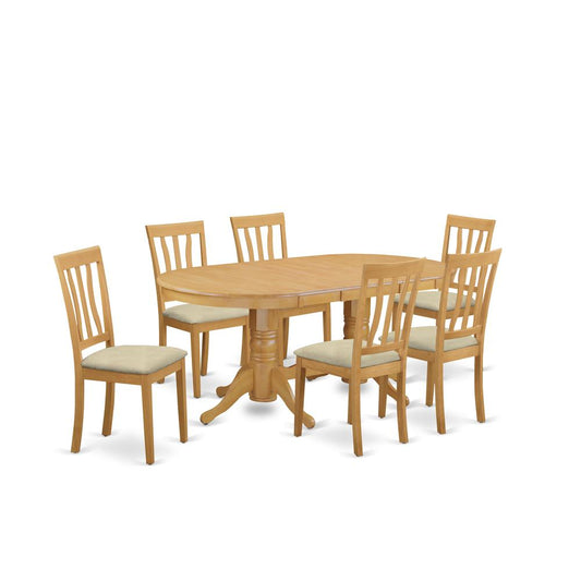 7 Pctable Set - Kitchen Table And 6 Kitchen Chairs By East West Furniture | Dining Sets | Modishstore
