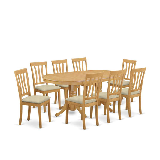 9 Pc Dining Room Set - Kitchen Dinette Table And 8 Kitchen Dining Chairs By East West Furniture | Dining Sets | Modishstore