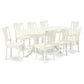Dining Room Set Linen White VAAV9-LWH-W By East West Furniture | Dining Sets | Modishstore - 2