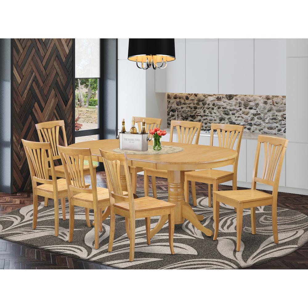 9 Pc Dining Room Set Dining Table Leaf And 8 Dining Chairs By East West Furniture | Dining Sets | Modishstore