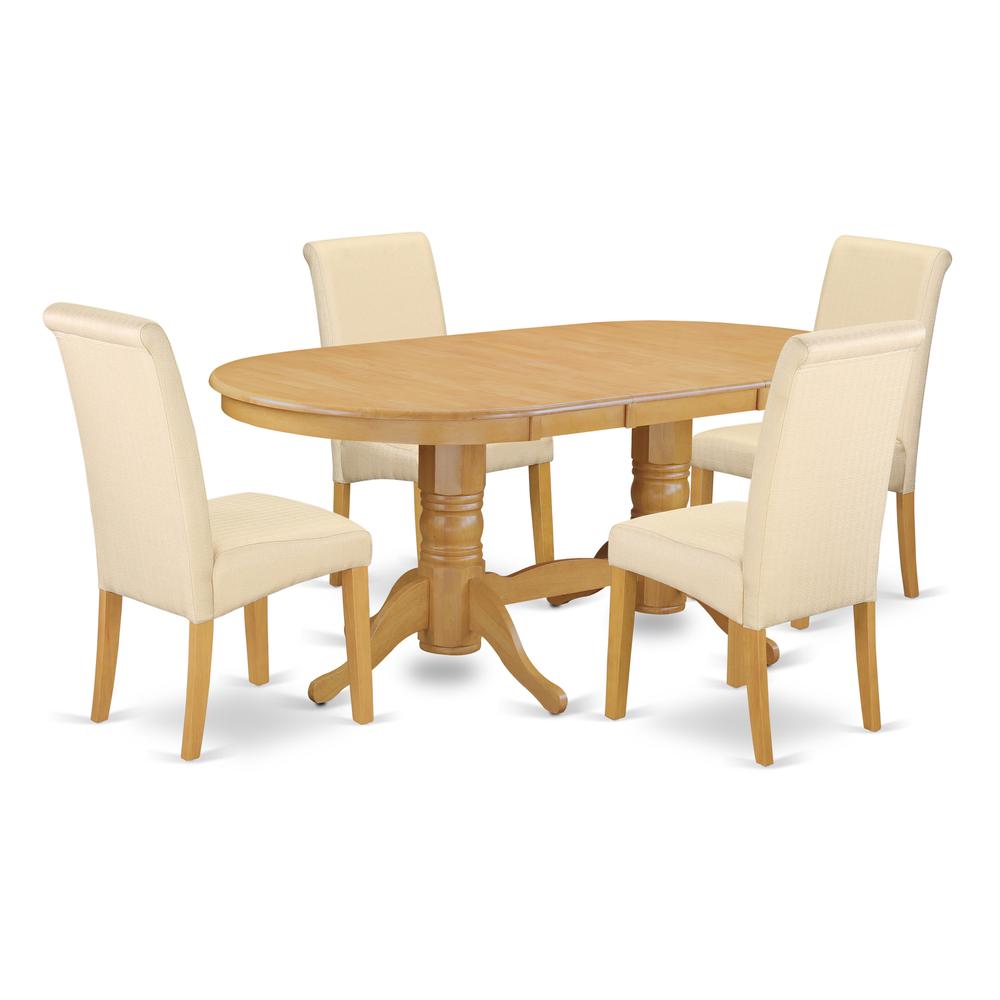 Dining Room Set Oak VABA5-OAK-02 By East West Furniture | Dining Sets | Modishstore - 2