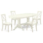 Dining Room Set Linen White VABO5-LWH-LC By East West Furniture | Dining Sets | Modishstore - 2