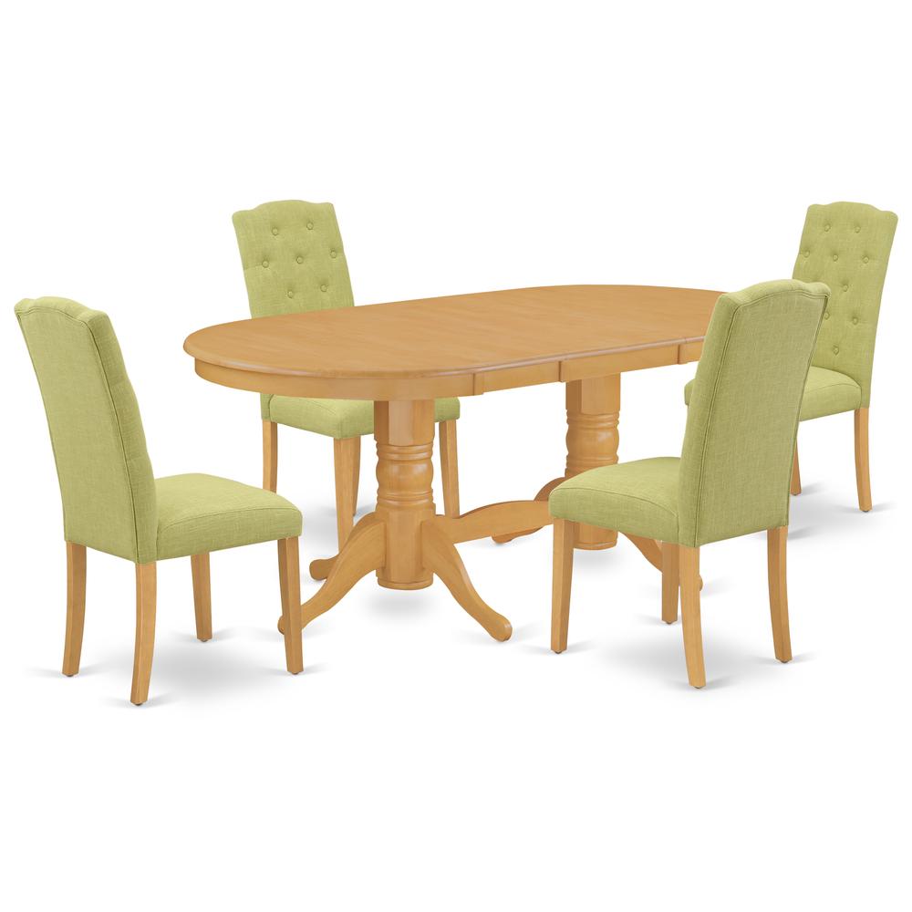 Dining Room Set Oak VACE5-OAK-07 By East West Furniture | Dining Sets | Modishstore - 2