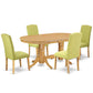 Dining Room Set Oak VAEN5-OAK-07 By East West Furniture | Dining Sets | Modishstore - 2