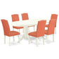 Dining Room Set Linen White VAEN7 - LWH - 78 By East West Furniture | Dining Sets | Modishstore - 2