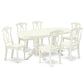 Dining Room Set Linen White VAKE7-LWH-W By East West Furniture | Dining Sets | Modishstore - 2