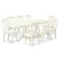 Dining Room Set Linen White VAKE9-LWH-W By East West Furniture | Dining Sets | Modishstore - 2