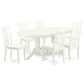Dining Room Set Linen White VALG7-LWH-W By East West Furniture | Dining Sets | Modishstore - 2