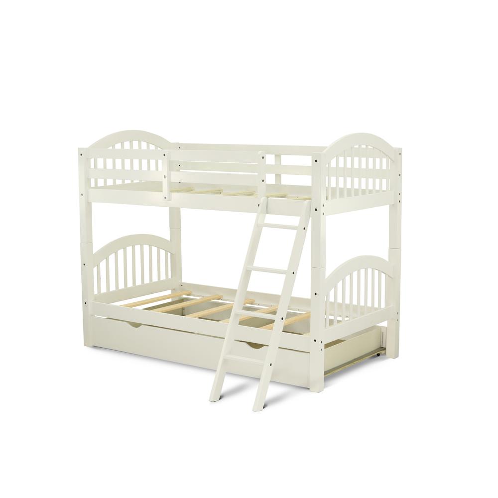 Youth Bunk Bed White VEB-05-TU By East West Furniture | Beds | Modishstore - 2