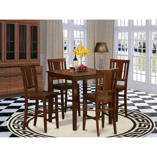 5 Pc Counter Height Dining Set-Counter Height Table And 4 Kitchen Chairs. By East West Furniture | Dining Sets | Modishstore